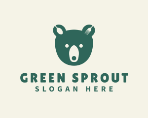 Green Bear Bistro logo design