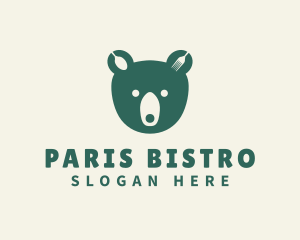 Green Bear Bistro logo design