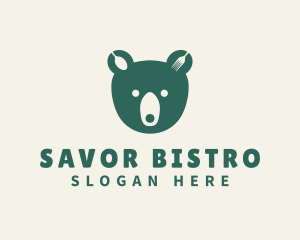 Green Bear Bistro logo design