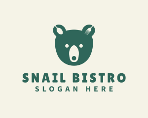 Green Bear Bistro logo design