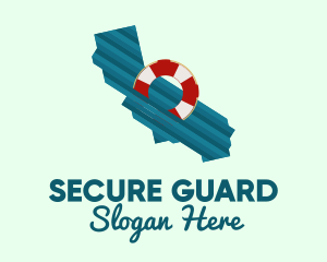 Seaside - California Marine Corps Lifesaver logo design