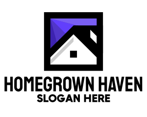 Picture - Square House Home Roof logo design