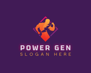 Generator - Human Bolt Fitness logo design