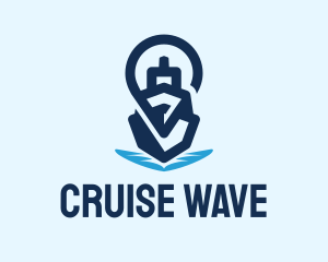 Cruiser - Cruise Ship Locator logo design