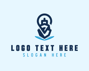 Sail Ship - Boat Ship Locator logo design