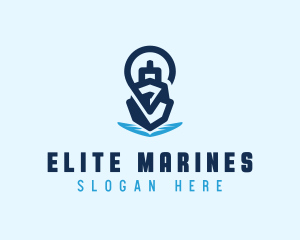 Marines - Boat Ship Locator logo design