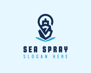 Boat Ship Locator  logo design