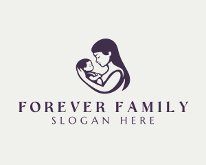 Adoption - Mother Baby Adoption logo design