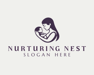 Mother Baby Adoption logo design