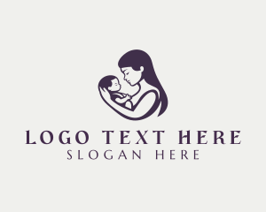 Breastfeeding - Mother Baby Adoption logo design