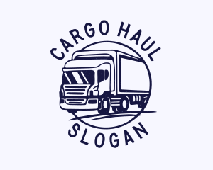 Blue Freight Trucking logo design