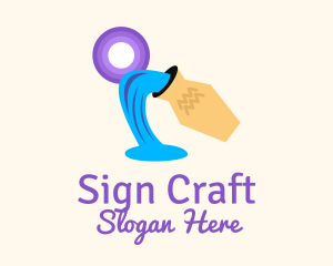 Sign - Aquarius Zodiac Sign logo design