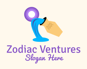 Zodiac - Aquarius Zodiac Sign logo design