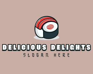 Salmon Sushi Restaurant logo design