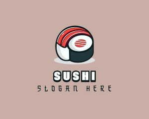 Salmon Sushi Restaurant logo design