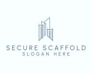 Scaffolding - Construction Building Scaffolding logo design