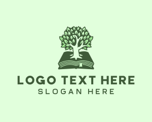 University - Tree Book Community logo design