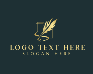 Elegant - Elegant Quill Writer logo design