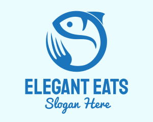 Blue Fish Resto logo design