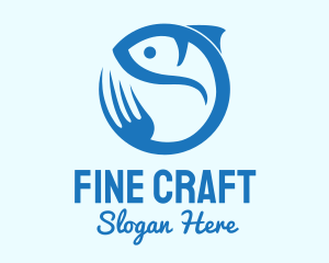 Blue Fish Resto logo design