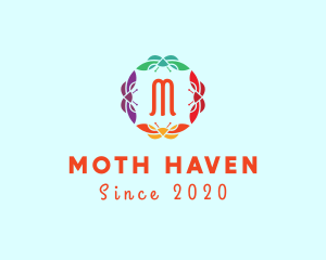 Moth - Wings Butterfly Garden logo design