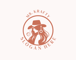 Cowgirl - Ranch Cowgirl Rodeo logo design