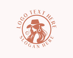 Saloon - Ranch Cowgirl Rodeo logo design