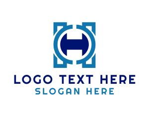Lettermark - Construction Letter H logo design