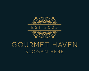 Fine Dining Gourmet Restaurant logo design