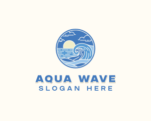 Ocean Wave Resort logo design