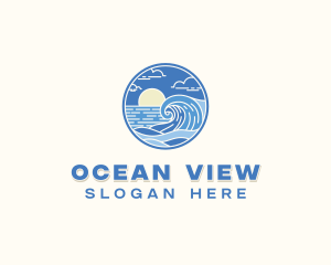 Ocean Wave Resort logo design