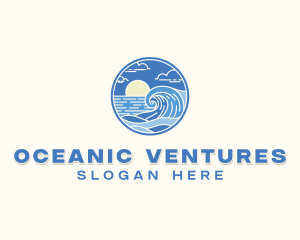 Ocean Wave Resort logo design