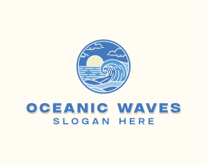 Ocean Wave Resort logo design