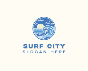 Ocean Wave Resort logo design