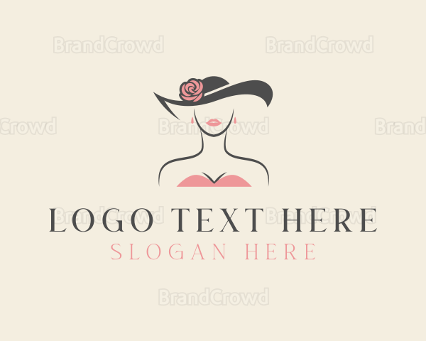 Beauty Female Hat Logo
