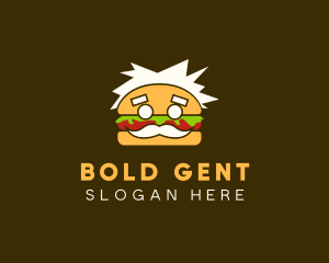 Senior Burger Man logo design
