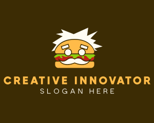 Senior Burger Man logo design