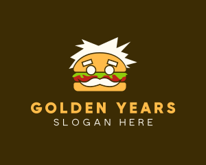 Senior Burger Man logo design