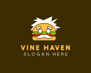 Senior Burger Man logo design