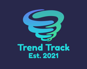 Forecasting - Gradient Tornado Cyclone logo design