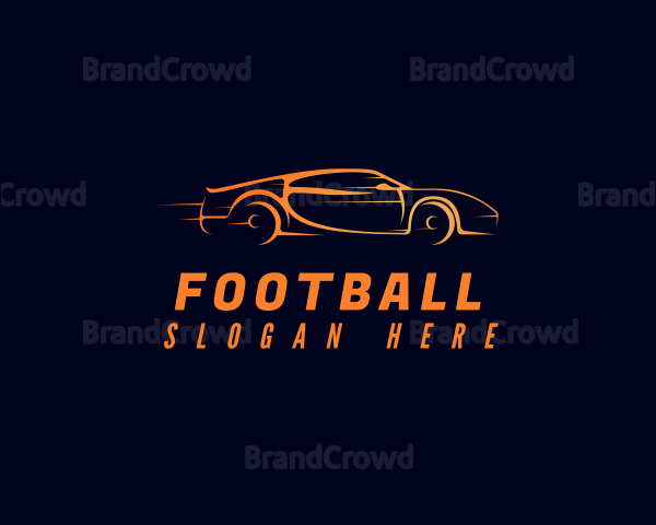 Fast Orange Automobile Logo