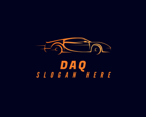 Fast Orange Automobile Logo