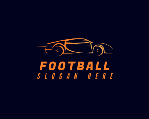 Fast Orange Automobile Logo