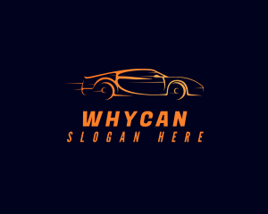 Fast Orange Automobile Logo