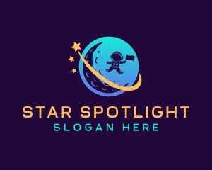 Star Planet Astronaut logo design