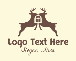Stag - Wildlife Stag Church logo design
