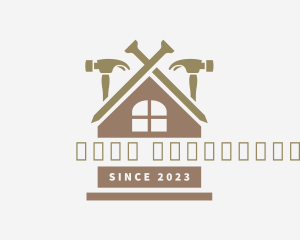 Home Repair Maintenance Hammer Logo