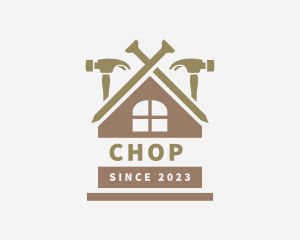 Home Repair Maintenance Hammer Logo