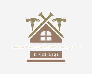 Roof - Home Repair Maintenance Hammer logo design