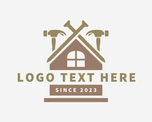 Utility - Home Repair Maintenance Hammer logo design